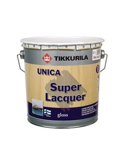 Tikkurila Super Unica Varnish Βερνίκι Επιφάνειας Ξύλου Satin 0.9lt