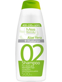 Miss Sandy Aloe Vera Σαμπουάν για Προστασία Χρώματος για Βαμμένα & Ταλαιπωρημένα Μαλλιά 500ml