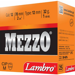 Lambro Mezzo Φυσίγγια Συγκέντρωσης 12Cal 70mm 32gr 25τμχ
