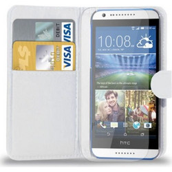 Δερμάτινη Stand Θήκη/Πορτοφόλι για HTC Desire 620 Λευκό (ΟΕΜ)