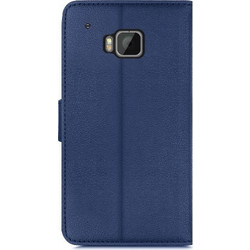 Δερμάτινη Θήκη/Πορτοφόλι για HTC One (M9) Μπλέ (OEM)