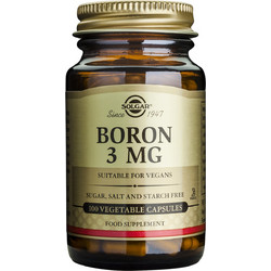 Solgar Boron 3mg 100 Κάψουλες