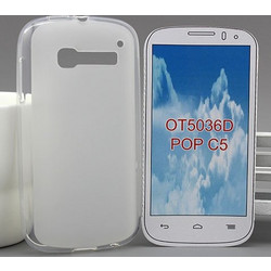 Θήκη TPU Gel για Alcatel One Touch Pop C5 (OT-5036D) Διαφανές Λευκό (OEM)