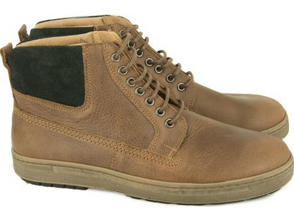 Nice step ανδρικό δερμάτινο μποτάκι 711 brown