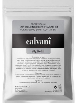 Calvani Hair Building Refill Pack Dark Brown Νανοΐνες κατά της Τριχόπτωσης 28gr