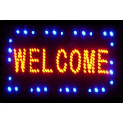 Φωτιζόμενη Πινακίδα Welcome