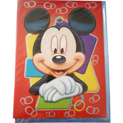 Disney Ευχετήρια Παιδική Κάρτα Γενεθλίων 23x30.5cm με θέμα Micky Mouse, 53419 - Disney