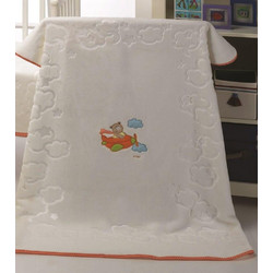 Morven Mora Candy 328 Κουβέρτα Κούνιας Βελουτέ 110x140 Λευκή