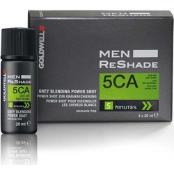 Goldwell Men Reshade Power Shot 5CA Light Brown Ανδρική Μόνιμη Βαφή Μαλλιών Χωρίς Αμμωνία 4x20ml