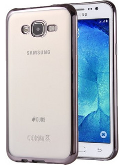 Θήκη Samsung S6 G920 Σιλικόνης Clear Electro Bumper Slim Fit 0.3mm - Γκρι