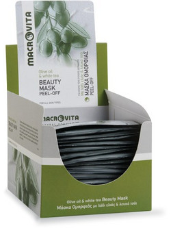 Macrovita Beauty Olive Oil & White Tea Peel-Off Μάσκα Προσώπου για Καθαρισμό 15ml