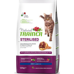 Natural Trainer Adult Sterilised with Prosciutto 1.5kg