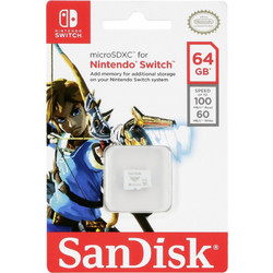 Sandisk Nintendo Switch microSDXC 64GB Class 10 U3 V30 UHS-I