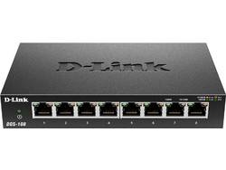 D-Link DGS-108 Unmanaged L2 Switch με 8 Θύρες Ethernet 1Gbps