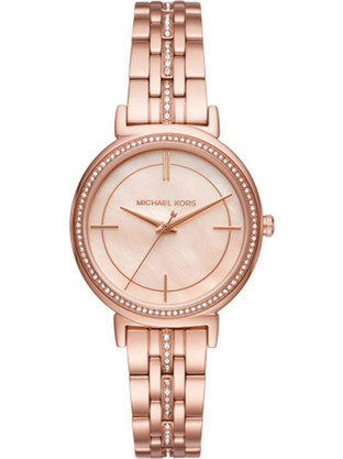 Michael Kors Norie Γυναικείο Ρολόι με Ροζ Χρυσό Μεταλλικό Μπρασελέ MK3643