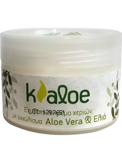 Kaloe Αloe Vera & Ελιά Ενυδατική & Αναπλαστική Κρέμα Χεριών 100ml