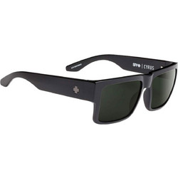 SPY Cyrus 673180038863 Ανδρικά Γυαλιά Ηλίου Τετράγωνα Κοκάλινα Μαύρα με Μαύρο Polarized Φακό