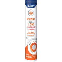 Quest Vitamin C 1000mg & Zinc 20 Αναβράζοντα Δισκία