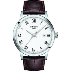 Tissot Classic Dream Ανδρικό Ρολόι με Καφέ Δερμάτινο Λουράκι T129.410.16.013.00