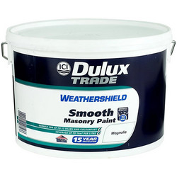 Dulux Trade Weathershield Smooth Masonry Ακρυλικό Χρώμα Εξωτερικού Χώρου Λευκό 9lt