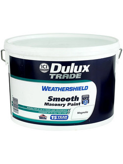 Dulux Trade Weathershield Smooth Masonry Ακρυλικό Χρώμα Εξωτερικού Χώρου Λευκό 9lt