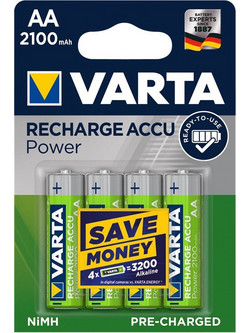 Varta Recharge Accu Power AA 2100mAh 4τμχ