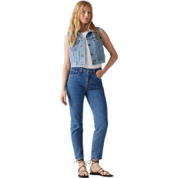Levi's Ψηλόμεσο Γυναικείο Τζιν Παντελόνι Boyfriend Εφαρμογή Μπλε 36200-0225