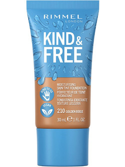 Rimmel Kind & Free Moisturising Skin Tint 210 Golden Beige Liquid Foundation 30ml