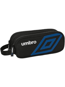 Safta Umbro Κασετίνα με 2 Θήκες Μαύρη 812537513