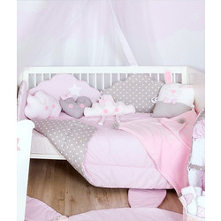 Baby Star Cloud Σετ Κούνιας Pink 3τμχ