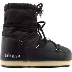 Moon Boot Γυναικεία Μποτάκια Πλατφόρμα Μαύρα Αδιάβροχα με Γούνα 14600100-001