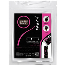 Sevich Hair Building Medium Brown Κάλυψη Αραίωσης Μαλλιών Νανοΐνες 50gr