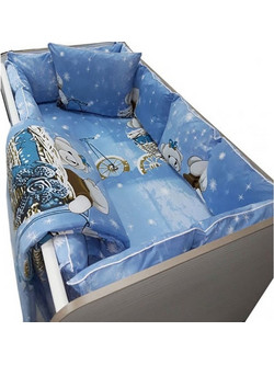 Beboulino Dreams Σετ Κούνιας 70x140cm Blue 5τμχ