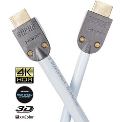 Supra Καλώδιο HDMI 2.0 HDMI Male to HDMI Male 1.5m White 1001100732