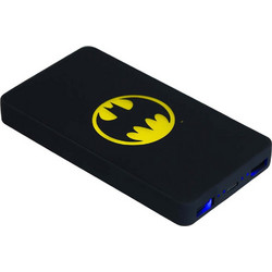 Lazerbuilt Batman Power Bank 6000mAh με 2 Θύρες USB-A & Θύρα USB-C Black