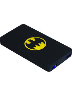 Lazerbuilt Batman Power Bank 6000mAh με 2 Θύρες USB-A & Θύρα USB-C Black