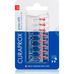 Curaprox CPS 07 Prime Ανταλλακτικά Μεσοδόντια Βουρτσάκια Κόκκινα 8τμχ