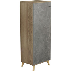 HomeMarkt Alvaro Παπουτσοθήκη Ξύλινη Sonoma 50x38x135cm HM8954.14