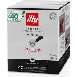 Illy Κάψουλες Espresso Forte Συμβατές με Μηχανή E.S.E Pod 40τμχ