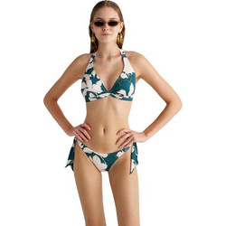 BLU4U Hunter Blossom Bikini Top με Ενίσχυση Πετρόλ 24366290D-21