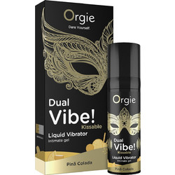 Orgie Dual Vibe Pina Colada Liquid Vibrator Λιπαντικό Gel Νερού Κόλπου 15ml