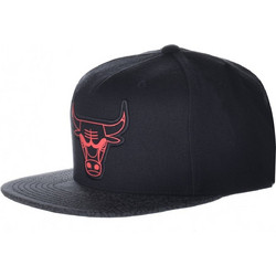 Mitchell & Ness Chicago Bulls Ανδρικό Καπέλο Jockey Snapback Υφασμάτινο Μαύρο MNNBAFA068-CHIBULBLK