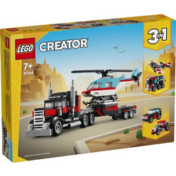 Lego Creator 3-in-1 Flatbed Truck with Helicopter για 7+ Ετών 31146