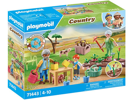 Playmobil Country Ο Λαχανόκηπος του Παππού & της Γιαγιάς για 4-10 Ετών 71443