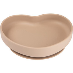 Canpol Babies Πιάτο Φαγητού Σιλικόνης Heart Beige