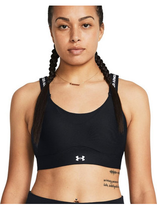Under Armour Infinity High Αθλητικό Μπουστάκι με Υψηλή Στήριξη Μαύρο 1384112-001
