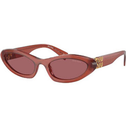 Miu Miu MU09YS-10M08S Γυναικεία Γυαλιά Ηλίου CAT Eye Κοκάλινα Ροζ με Ροζ Polarized Φακό