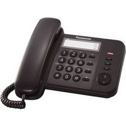 Panasonic KX-TS520EX2B Ενσύρματο Τηλέφωνο για Ηλικιωμένους Μαύρο