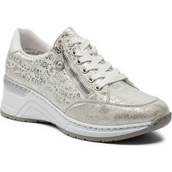 Rieker Γυναικεία Sneakers Ασημί N4316-90
