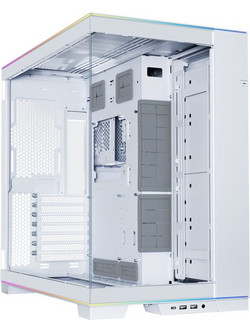 Lian Li O11 Dynamic Evo RGB White Gaming Midi Tower Κουτί Υπολογιστή RGB με Πλαϊνό Παράθυρο